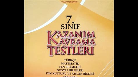 kazanim kavrama testleri 9 sinif